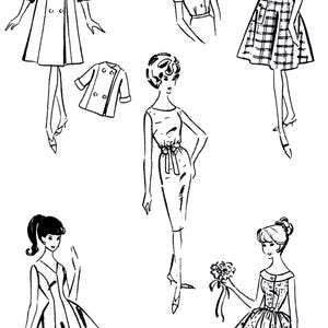 CARTA 1-485 Molde de Boneca Fashion para PDF de 11,5"