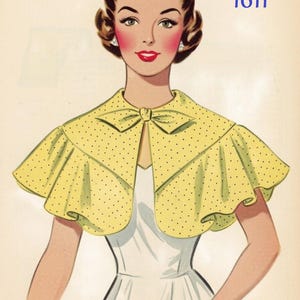 Cape Capelet Kragen Schnittmuster M 1611 Jabot und Manschetten Accessoires Accessoire 40'er Jahre