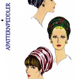 TURBAN Hat Sewing Pattern V 7034 Chemo Millinery Pdf