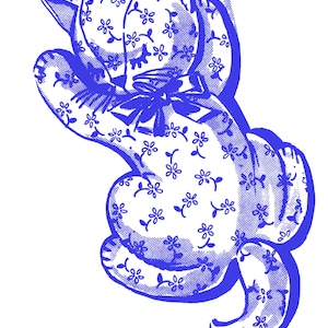 Sleeping Cat Pattern Kittens Kitty Stuffed Animal Pajama Bag PILLOW Mail Order 5545 Design Feline Toy Pdf