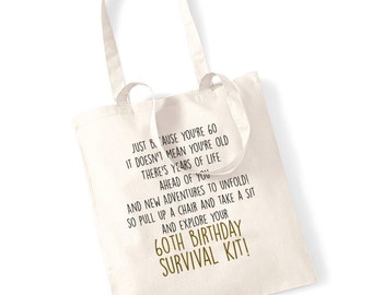 60th Survival Kit Etsy