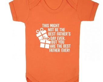 Este podría no ser el mejor regalo para el Día del Padre, chaleco/body para bebé: Papá, papi, hijo, hija, amor, lindo, divertido 6758