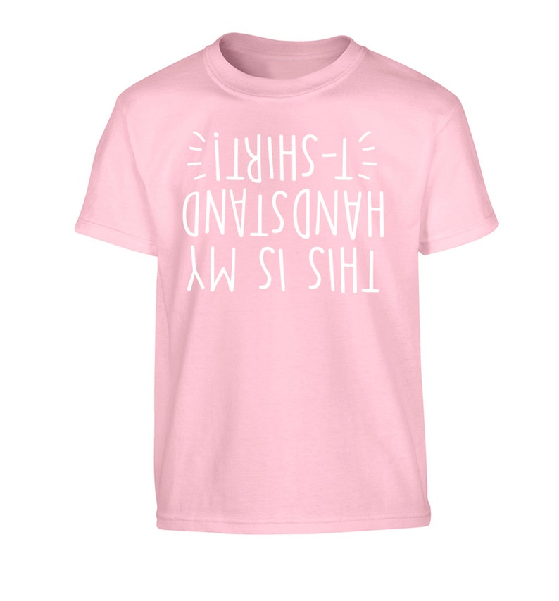 kid/'s t-shirt gymnast flip upside down funny joke 1616 my handstand t-shirt
