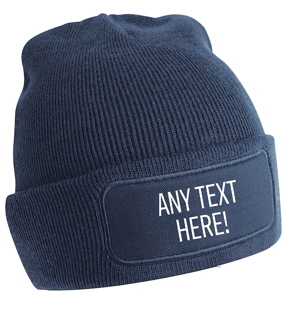 Any Text Here Personalised Beanie Hat 