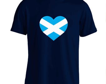 bandera escocesa con forma de corazón, deporte de fútbol, bandera de Escocia, cruz de San Andrés, regalo del día del padre 7432