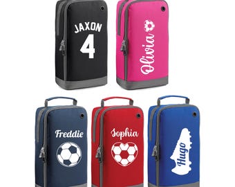 Bolsa personalizada para botas de fútbol con tu nombre. Un regalo fantástico para amantes del fútbol. Ideal como regalo de Navidad o para el entrenador de un aficionado.
