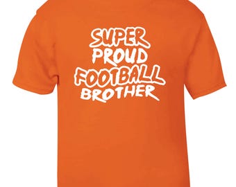 Camiseta para niño "Hermano orgulloso del fútbol": Camiseta deportiva para hermanos y botas de fútbol 4121