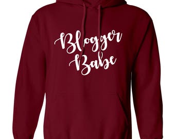 Blogger Babe hoodie / sweatshirt internet journal news camera chat diary planner book tumblr hipster instagram funny gift 4490