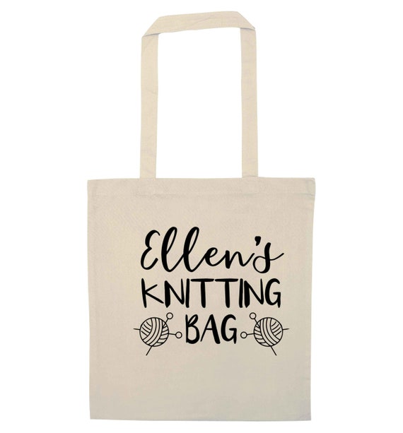 Personalised knitting bag best sale