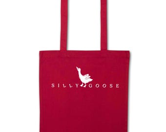 Bolsa de mano con diseño de ganso tonto, pájaro, ganso, plumas de ganso, pato, estanque, granja, granjero, regalo de Pascua 7426