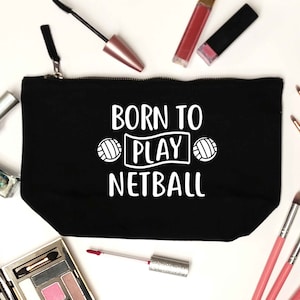 ネットボールをするために生まれた、メイクアップ/ウォッシュバッグ スポーツ ゲーム ネット ゴール ボール 女性チーム プレーヤー ゴールキーパー フィットネス ワークアウト 競争力のあるヒップスター 5414