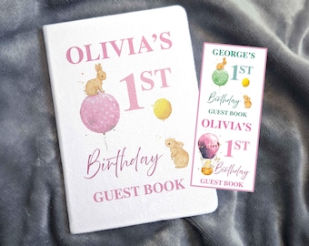 Libro de firmas de cumpleaños personalizado de terciopelo: Cuaderno rayado tamaño A5, recuerdo