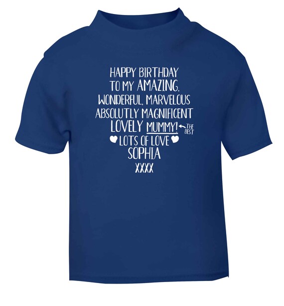 happy birthday mummy t shirt baby