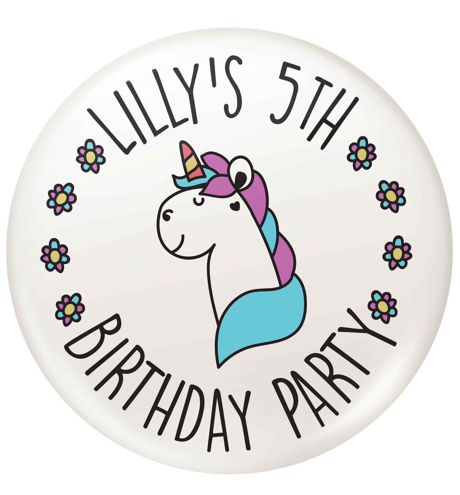 Personalised birthday badge / personalised birthday stickers Etsy