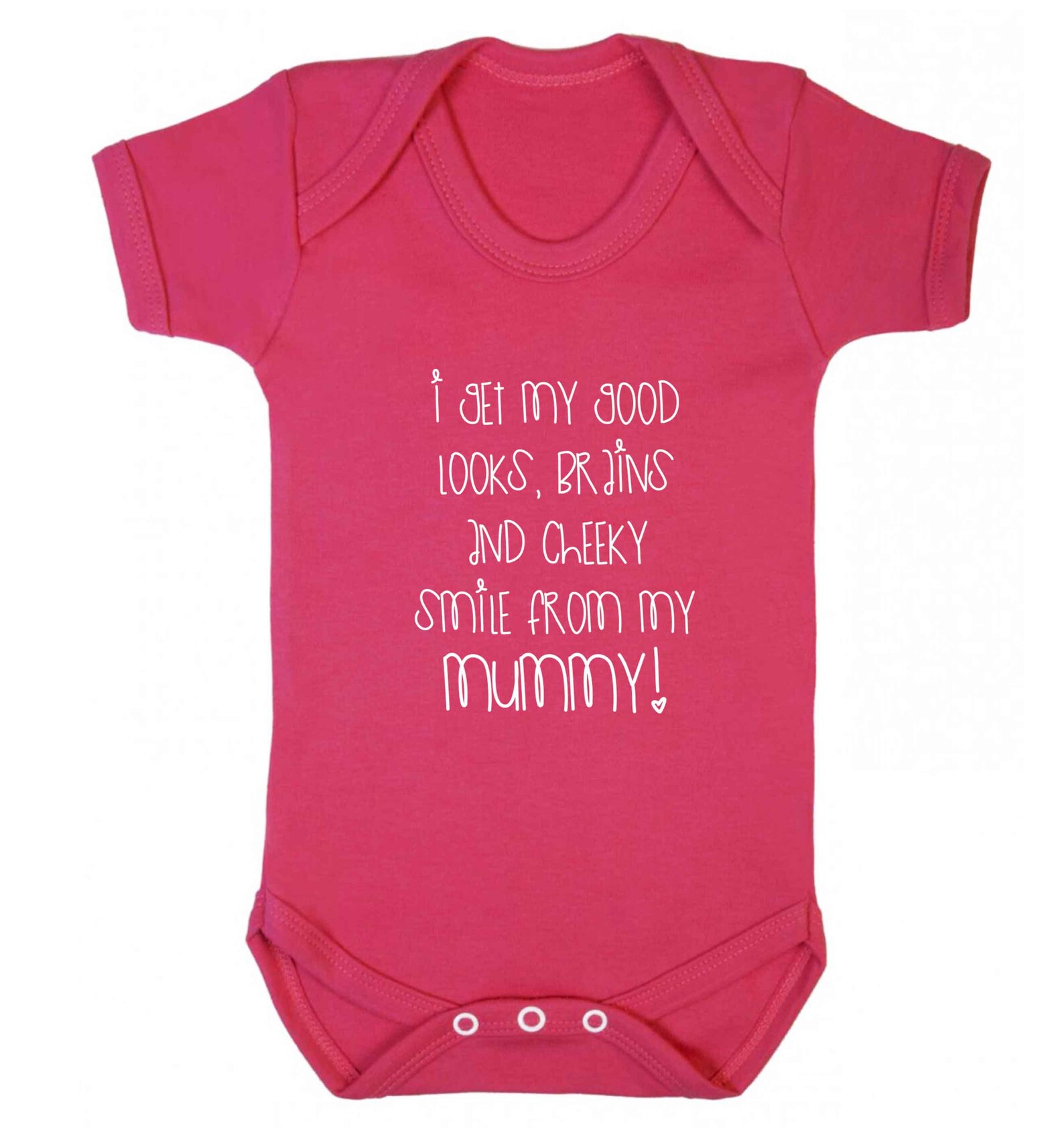 I get my good looks from my mummy baby vest / bodysuit baby Etsy