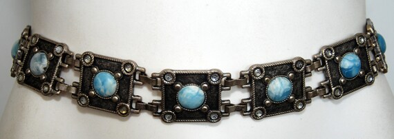 Metal Distressed Chrome Women's Chain Belt, Women'