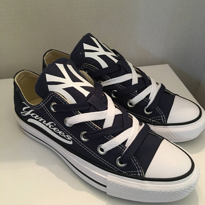 New York Yankee's womens Navy tennis shoes Etsy