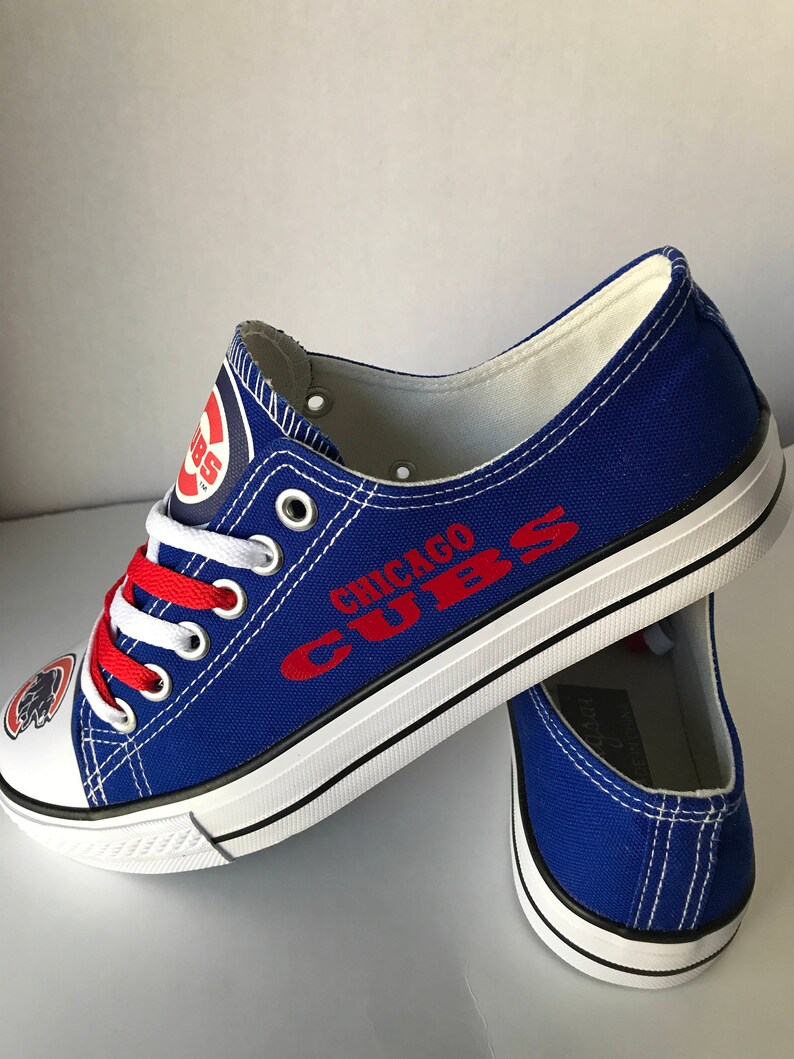 Chicago Cubs women�s Tennis Shoes Etsy Chicago Cubs women�s Tennis Shoes Etsy