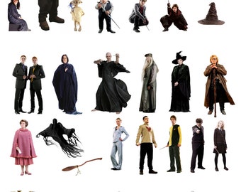 41 Stand Up Harry Potter Edible Premium Wafer Paper Cake Toppers