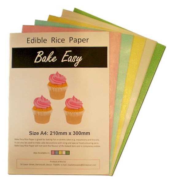 50 x A4 Edible Wafer Paper Sheets White Rice Paper baking toppers Other