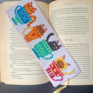 Bookmark handmade cross stitch, physical item