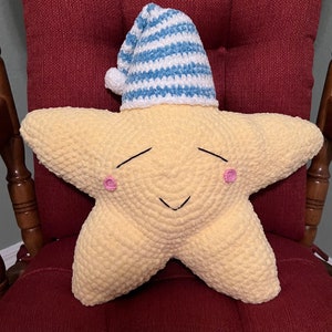 Sleepy Star Plush Pillow