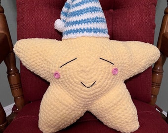 Sleepy Star Plush Pillow