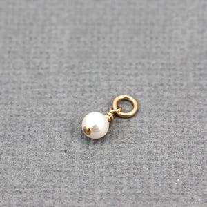 Swarovski Freshwater Pearl Gold Charm, A La Carte Pearl Gold Charm,