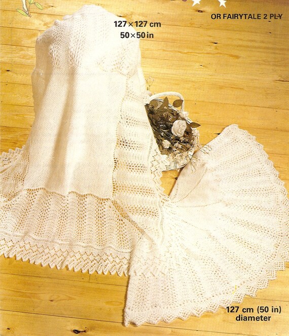 knitted baby shawls