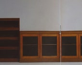 Antique Mahogany 3 Section Library Bookcase