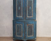 Painted Corner Cupboard