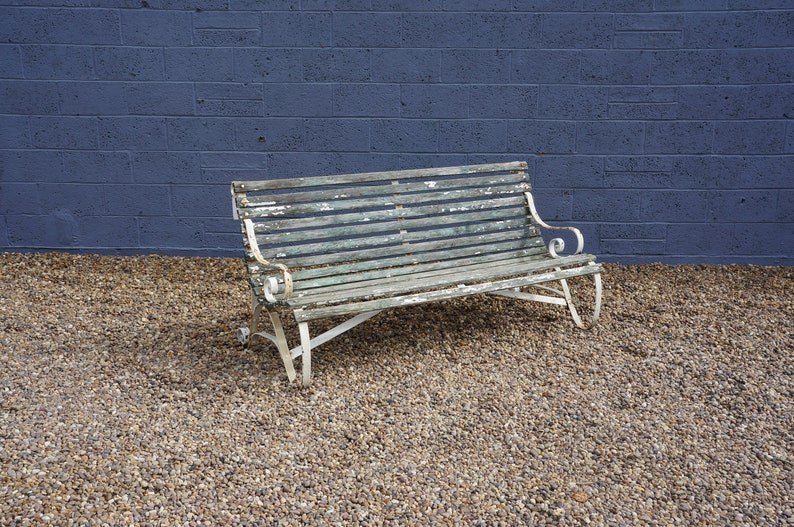 Scroll Arm Garden Bench Etsy