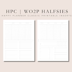 **Verwendete Materialien** WO2P halfsies wöchentlich mit Routine-Tracker |  Planer Printable | plan2create | Happy Planner Classic Einlagen | wöchentlich