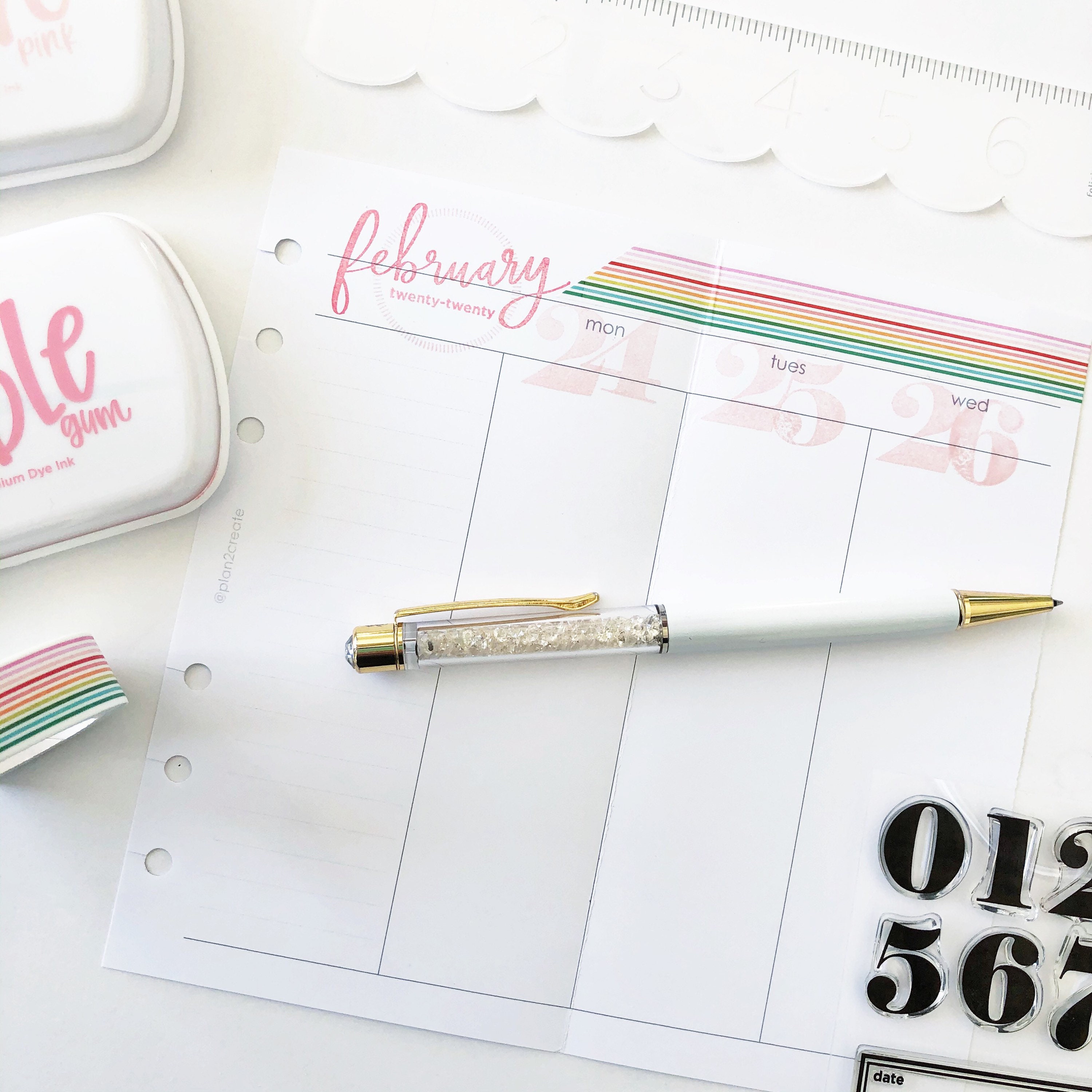 Personal planner inserts WO1P undated foldout weekly Etsy