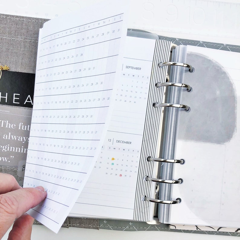 Personal wide planner inserts yo1p foldout 2021 year at a etsy