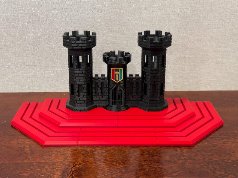 Simple Engineer Castle Engineer Castle With 1-3 Unit Crests - Etsy