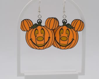 Mickey Halloween Pumpkin Earrings