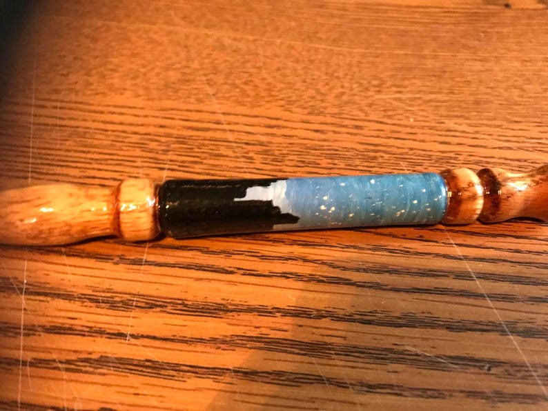 Hand Turned Oblique Dip Pen #013
