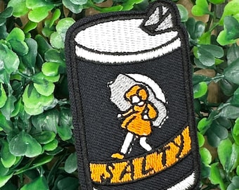 Salty - Rainy Day - Salt Box - Embroidered Iron On Patch