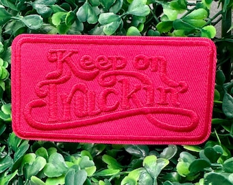 Keep On Truckin - Retro-style - Vintage - 70s - Semi Truck - Trucker Hat - Embroidery Iron On Patch