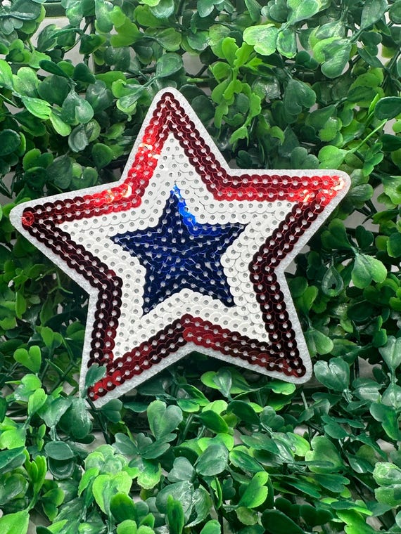 Parche Bordado Con Apliques Para Planchar, Patriótico, Estrellas Fugaces, 4 De Julio, Para Sombreros, Camisas, Zapatos, Jeans, Bolsas