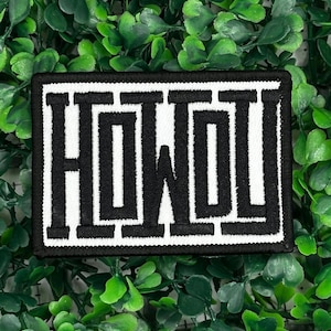 Black Howdy - Western - Cowgirl - Rodeo - Embroidery Iron On Patch