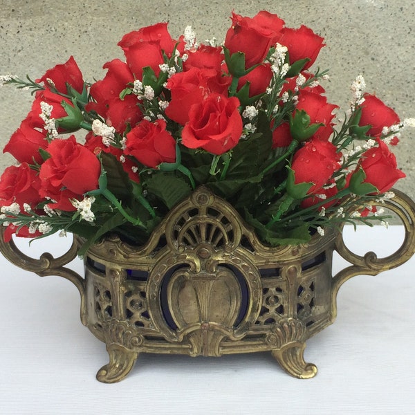 French Antique Indoor Planter, Art Nouveau Centerpiece, Found And Flogged