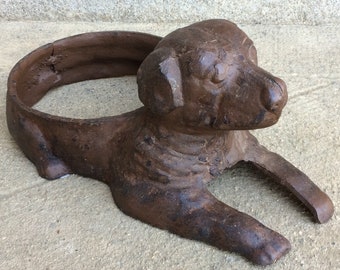 cast iron dog bowl stand