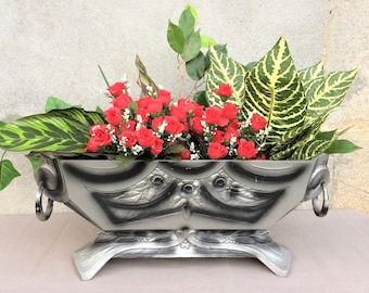 Grande jardinière ancienne, jardinière ou jardinière Art déco