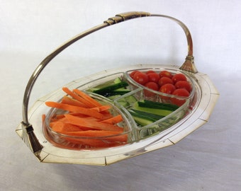 Art Deco Snack Tray Set, Party Food Platters, Found And Flogged