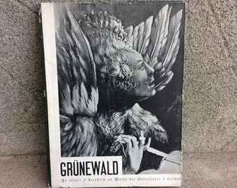 Matthias Grünewald Religious Art Book, Vintage Loose Leaf Illustrated Book with French Text, Found And Flogged