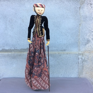 Indonesian Stick Puppet, Wayang Golek Javanese Rod Puppet