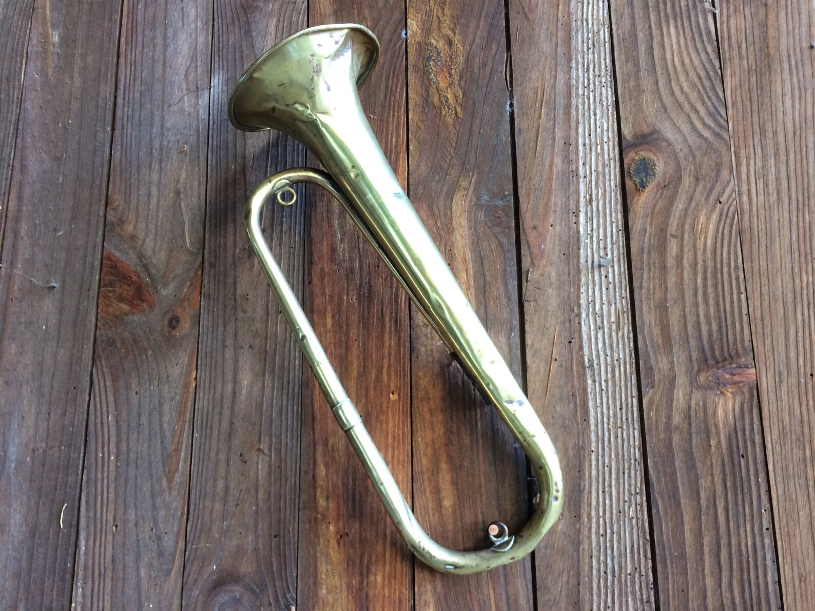 French Antique Bugle Horn Instrument Hunting Horn WW1 Brass Etsy