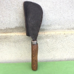 Forged Iron Meat Cleaver, French Antique Kitchen Decor